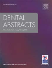 Dental Abstracts Cover