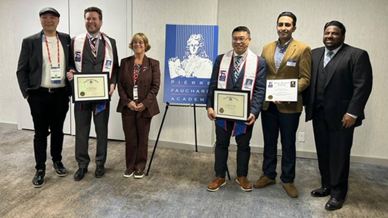 Student Awardee Arash Alirezaei and supporters